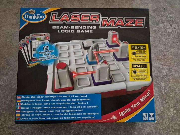 Laser Maze - Nieuwstaat!, Hobby en Vrije tijd, Gezelschapsspellen | Bordspellen, Zo goed als nieuw, Een of twee spelers, Ophalen of Verzenden