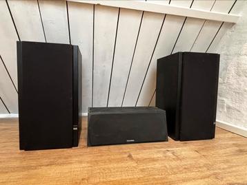 Elac speakers luidsprekers boxen / Wharfedale centre speaker beschikbaar voor biedingen