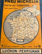 Antieke Michelin wegenkaart ca 1920 Bibendum, Boeken, Atlassen en Landkaarten, Gelezen, Ophalen of Verzenden