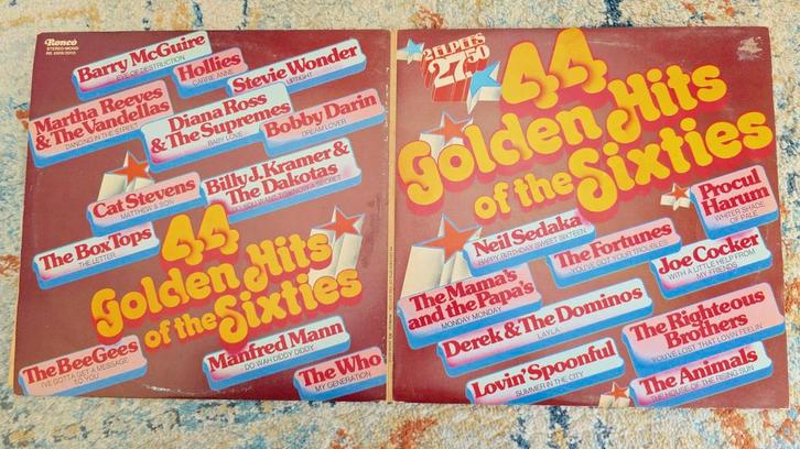 44 Golden Hits Sixties Dubbel LP 1974, Cd's en Dvd's, Cd's | Verzamelalbums, Ophalen