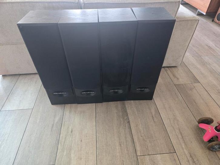 Wharfedale Valdus 400 Speakers - Gebruikt, Audio, Tv en Foto, Luidsprekers, Gebruikt, Front, Rear of Stereo speakers, 120 watt of meer