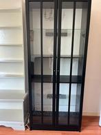 Zwarte vitrinekast, Ophalen, 50 tot 100 cm, 150 tot 200 cm, 25 tot 50 cm