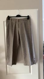 Broek maat 42 MISS ETAM Beige ruit 7/8 lengte, Ophalen, Beige, Maat 42/44 (L), Zo goed als nieuw