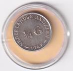 Nederlandse Antillen 1/4 Gulden 1967 Zeer Fraai, Postzegels en Munten, Munten | Nederland, Koningin Juliana, Verzenden, Zilver