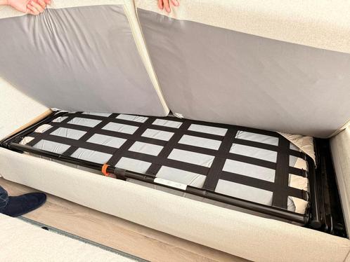 Ikea vimle 3-seat sofa-bed with chaise longue and footstool, Huis en Inrichting, Slaapkamer | Slaapbanken, 200 cm, Tweepersoons