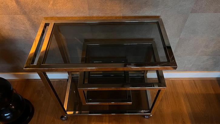 Wesson Bar Trolley/ Serveerwagen / Barcart Eric Kuster, Huis en Inrichting, Tafels | Sidetables, Zo goed als nieuw, 25 tot 50 cm