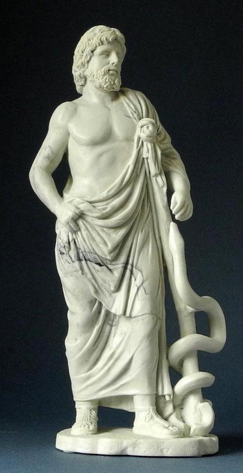 Asklepios, zoon van Apollon en Cronis,, Antiek en Kunst, Kunst | Designobjecten, Ophalen of Verzenden