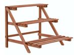 Plantenstandaard plantentrap 3-laags cederhout GRATIS BZRGD, Verzenden, Minder dan 60 cm, Nieuw, Overige vormen
