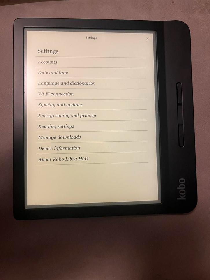 Kobo Libra H2O e-reader, Computers en Software, E-readers, Zo goed als nieuw, 7 inch, 8 GB, Touchscreen, Waterbestendig, Wi-Fi
