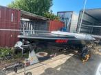 Leuke piranha 500 speedboot 65 pk mercury motor, Minder dan 70 pk, Benzine, Buitenboordmotor, Polyester