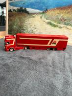 Rode Scania Truck Model  Fleurs v.d Eykel Tekno, Hobby en Vrije tijd, Modelauto's | 1:50, Ophalen, Zo goed als nieuw, Overige merken