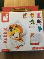 Janod Kubkid Puzzelblokken - Dierenthema, Ophalen, Zo goed als nieuw, Van hout, Minder dan 10 stukjes