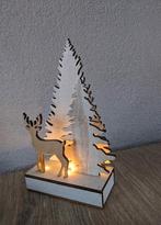 Sfeerlamp hout, leuk voor de feestdagen Kerst! Hertje bomen, Diversen, Kerst, Ophalen of Verzenden, Zo goed als nieuw