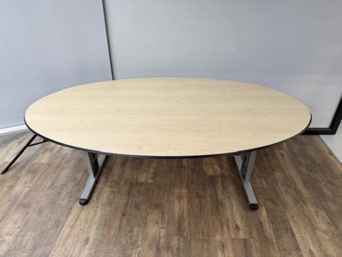Ovale vergadertafel Trespa, Huis en Inrichting, Keuken | Keukenelementen, Zo goed als nieuw, Minder dan 100 cm, 150 tot 200 cm