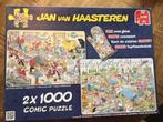 Jan van Haasteren 2x1000 Comic Puzzel, Ophalen, Meer dan 1500 stukjes, Zo goed als nieuw, Legpuzzel
