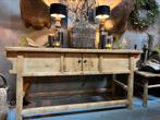 Antiek Chinese tafel,sidetable, stoer,sober landelijk wonen