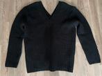 Zwarte gebreide trui met v hals voor en achter van Zara mt S, Kleding | Dames, Truien en Vesten, Ophalen of Verzenden, Zo goed als nieuw