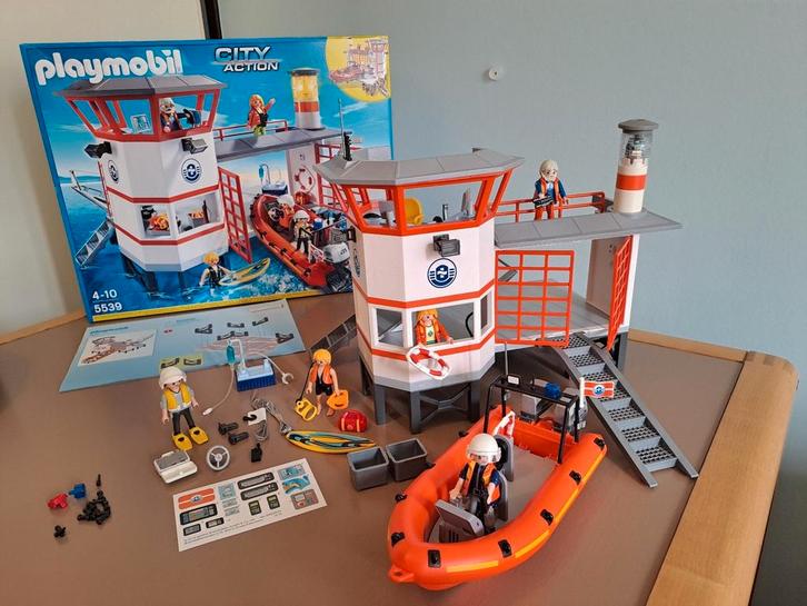 Playmobil 5539, Kustwachtcentrale, met doos en boekje., Kinderen en Baby's, Speelgoed | Playmobil, Gebruikt, Complete set, Ophalen of Verzenden