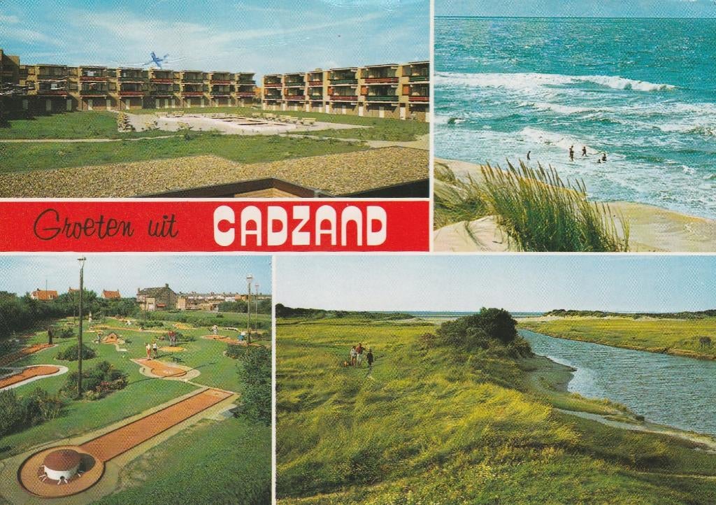 CADZAND BAD  Hotel Luchtfoto, Verzenden, 1960 tot 1980, Gelopen, Zeeland
