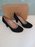 UNISCA PUMPS  -MAAT. -38, Zwart, Ophalen of Verzenden, Zo goed als nieuw, UNISCA