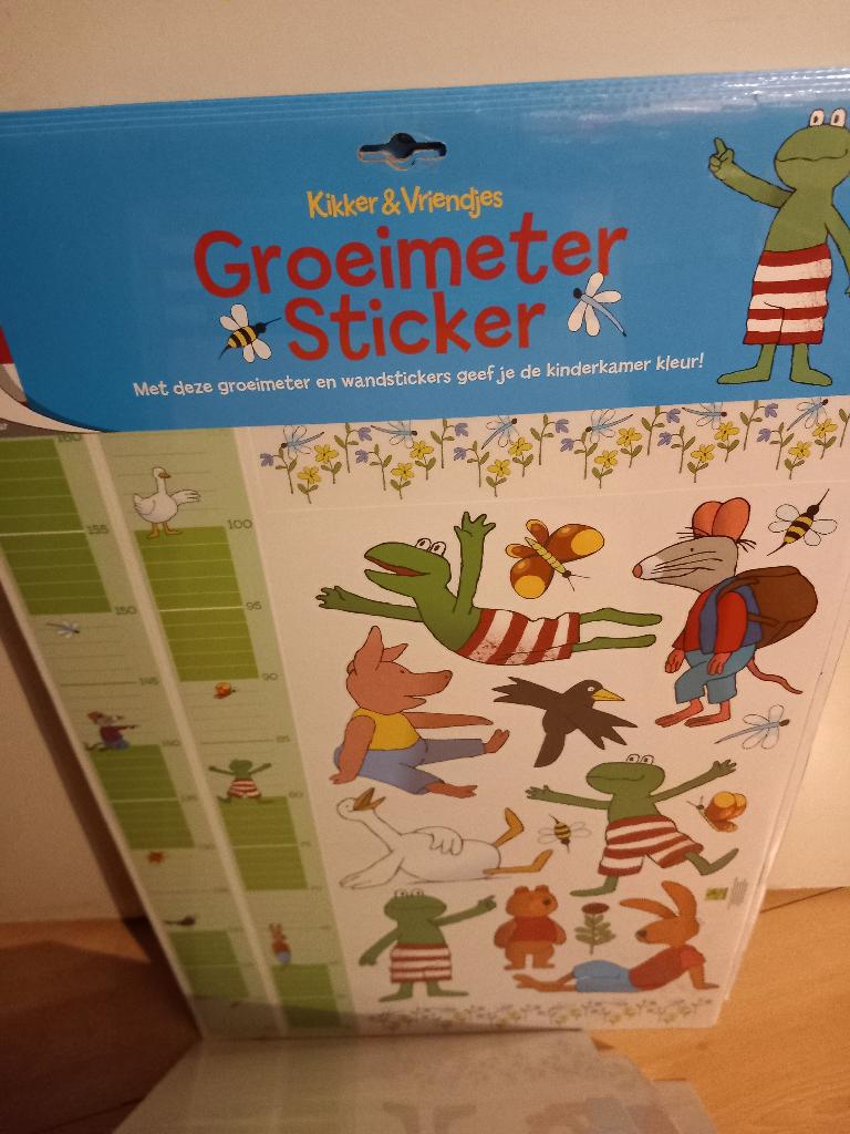 Groeimeter kikker en dikkie dik, Kinderen en Baby's, Kinderkamer | Inrichting en Decoratie, Ophalen, Nieuw, Overige typen