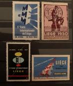 Sluitzegels Belgie Liege divers, Postzegels en Munten, Verzenden, Gestempeld, Overig
