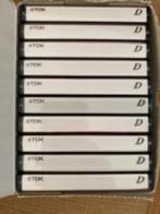 SET 949 10 X TDK D90 TYPE I CASSETTEBANDJES 1997-2001, TDK, 2 t/m 25 bandjes, Overige genres, TDK