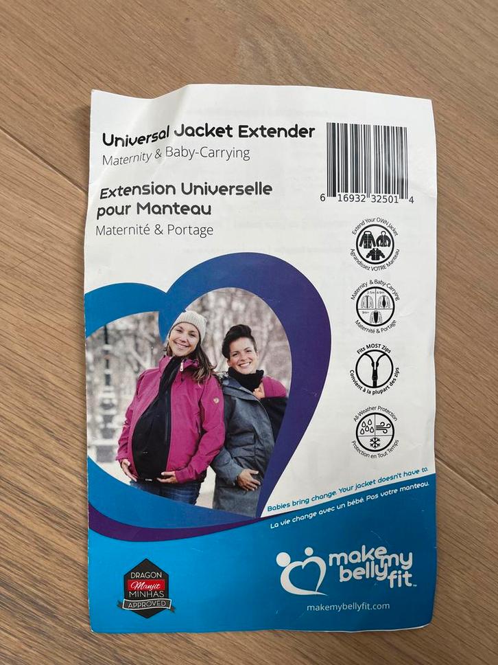 Make my belly fit -Jacket extender universal-Jas verbreder, Boeken, Zwangerschap en Opvoeding, Zo goed als nieuw, Zwangerschap en Bevalling