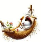 10 cavia  auto laptop kliko koelkast stickers p.m 3,5-5,5cm, Verzenden