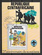 Centrafricaine 1982  Scouting, Postzegels en Munten, Verzenden, Overige landen, Gestempeld