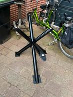 Onderstel tafel tafelpoot zwart stalen robuust industrieel, Ophalen of Verzenden, Gebruikt, Rechthoekig, 50 tot 100 cm