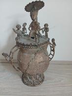 Afrikaanse Bronzen Shea Boter Pot - Ashanti Ghana, Ophalen of Verzenden