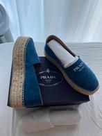 Prada Espadrilles Plateau Zool - Maat 40, Ophalen of Verzenden, Zo goed als nieuw, Blauw, Espadrilles of Moccasins
