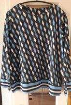 Elvira blouse top blauw/zwart/wit, mt. Xxl/ 44, Blauw, Maat 42/44 (L), Ophalen of Verzenden, Zo goed als nieuw
