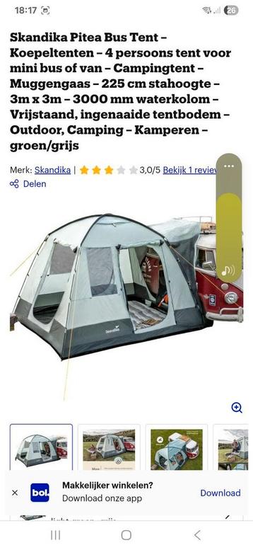 Skandika bustent, bestelauto tent beschikbaar voor biedingen