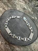 Prachtige 925 zilveren platte magnum armband, Sieraden, Tassen en Uiterlijk, Armbanden, Ophalen of Verzenden, Nieuw, Goud