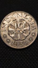 10 Sen 1954 Indonesië, Postzegels en Munten, Munten | Azië, Zuidoost-Azië, Ophalen of Verzenden, Losse munt