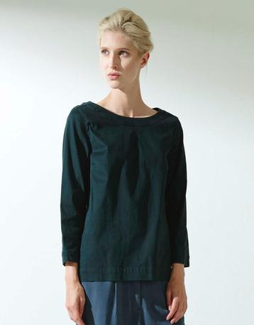 mooie dgroene top / blouse ZENGGI mt S/M (38) katoen/satijn beschikbaar voor biedingen