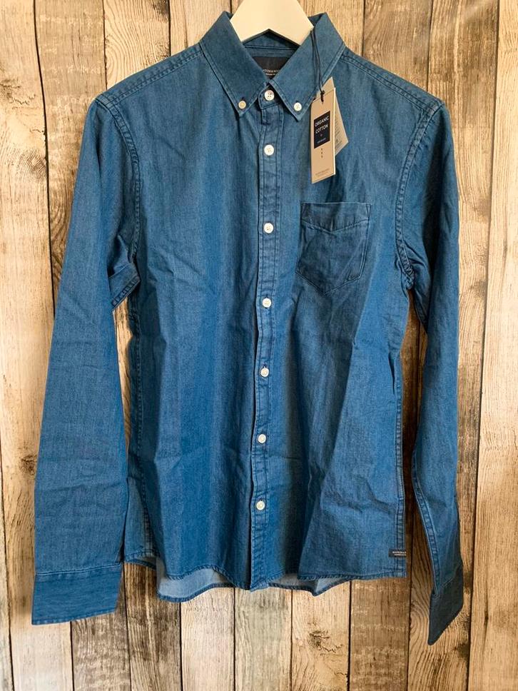 Amsterdam Blauw/ Scotch & Soda gaaf jeans overhemd (Maat S), Kleding | Heren, Overhemden, Nieuw, Halswijdte 38 (S) of kleiner