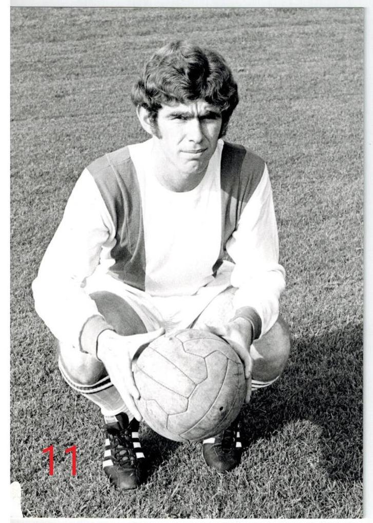 Foto van Aad Koudijzer ?? - Piet Bouts foto afdruk, Verzamelen, Sportartikelen en Voetbal, Gebruikt, Spelerskaart, Ophalen of Verzenden