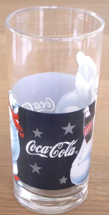 Coca Cola glas winter IJsbeer op schaatsen met flesje Coca- beschikbaar voor biedingen