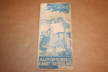 Automobiel-kaart van Nederland - Circa 1930 !! beschikbaar voor biedingen