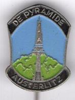Pyramide Austerlitz zilverkleurig speldje ( U_134 ), Verzamelen, Speldjes, Pins en Buttons, Verzenden, Zo goed als nieuw, Stad of Land