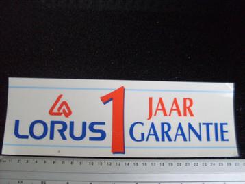 grote ruit sticker Lorus logo 1 jaar garantie beschikbaar voor biedingen
