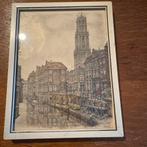 Anton Pieck – Utrecht (Domtoren) | ingelijst, Antiek en Kunst, Ophalen of Verzenden