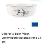 Slabak villeroy en Boch Luxambourg  24 cm, Ophalen of Verzenden, Zo goed als nieuw, Porselein, Bord of Schaal