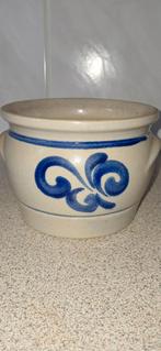 Aardewerk Schaal met Blauwe Decoratie, Antiek en Kunst, Antiek | Keramiek en Aardewerk, Ophalen of Verzenden