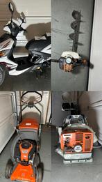 Partij handel grasmaaier scooter bosmaaier grondboor, Tuin en Terras, Bosmaaiers, Ophalen of Verzenden, Gebruikt, Benzine