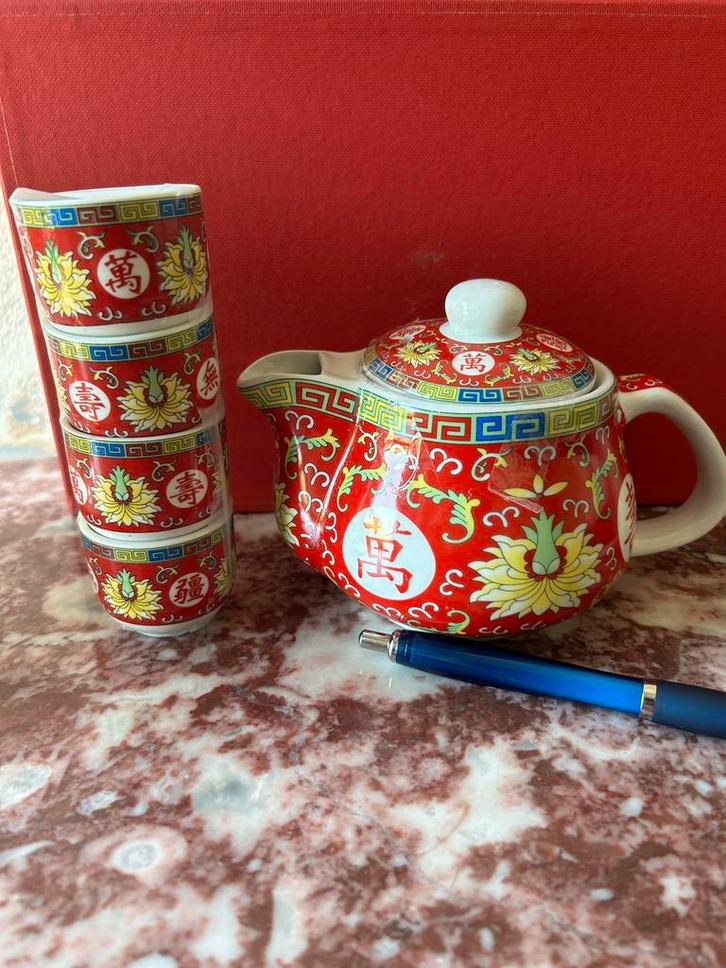 Ouderwets Chinees porseleinen theeset, Antiek en Kunst, Antiek | Porselein, Ophalen