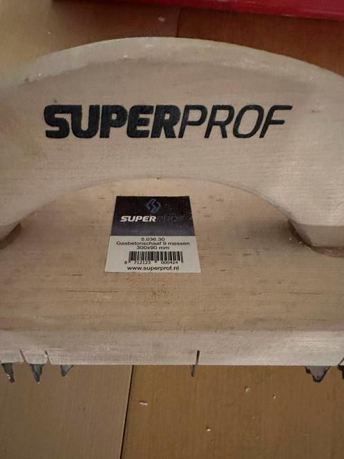 Cellenblokken gipsblokken schraper SUPERPROF 9 messen, Doe-het-zelf en Verbouw, Gereedschap | Handgereedschap, Zo goed als nieuw